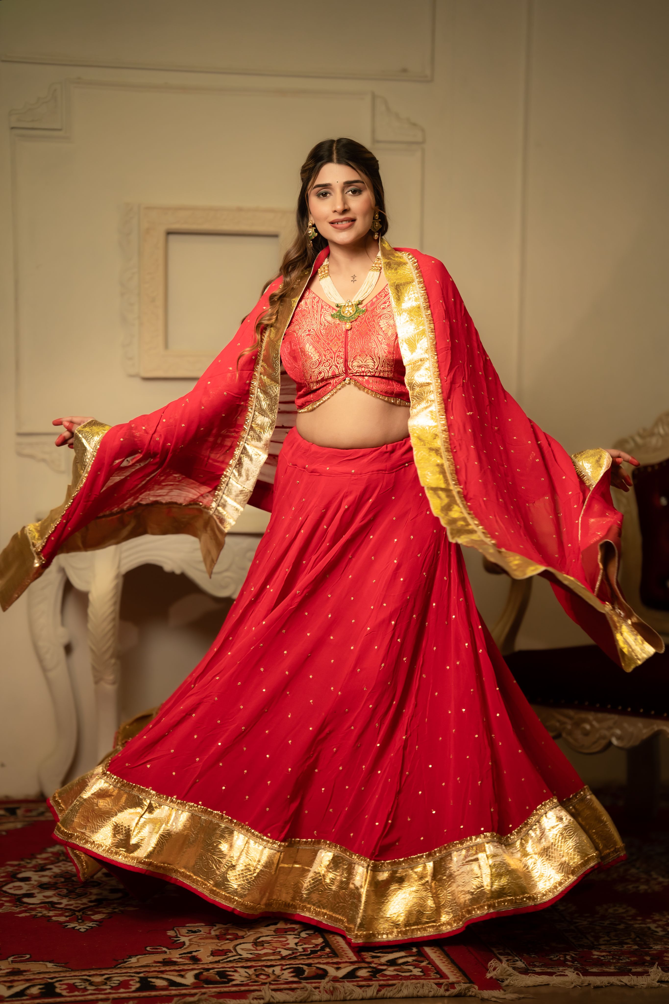Crimson Royal Lehenga