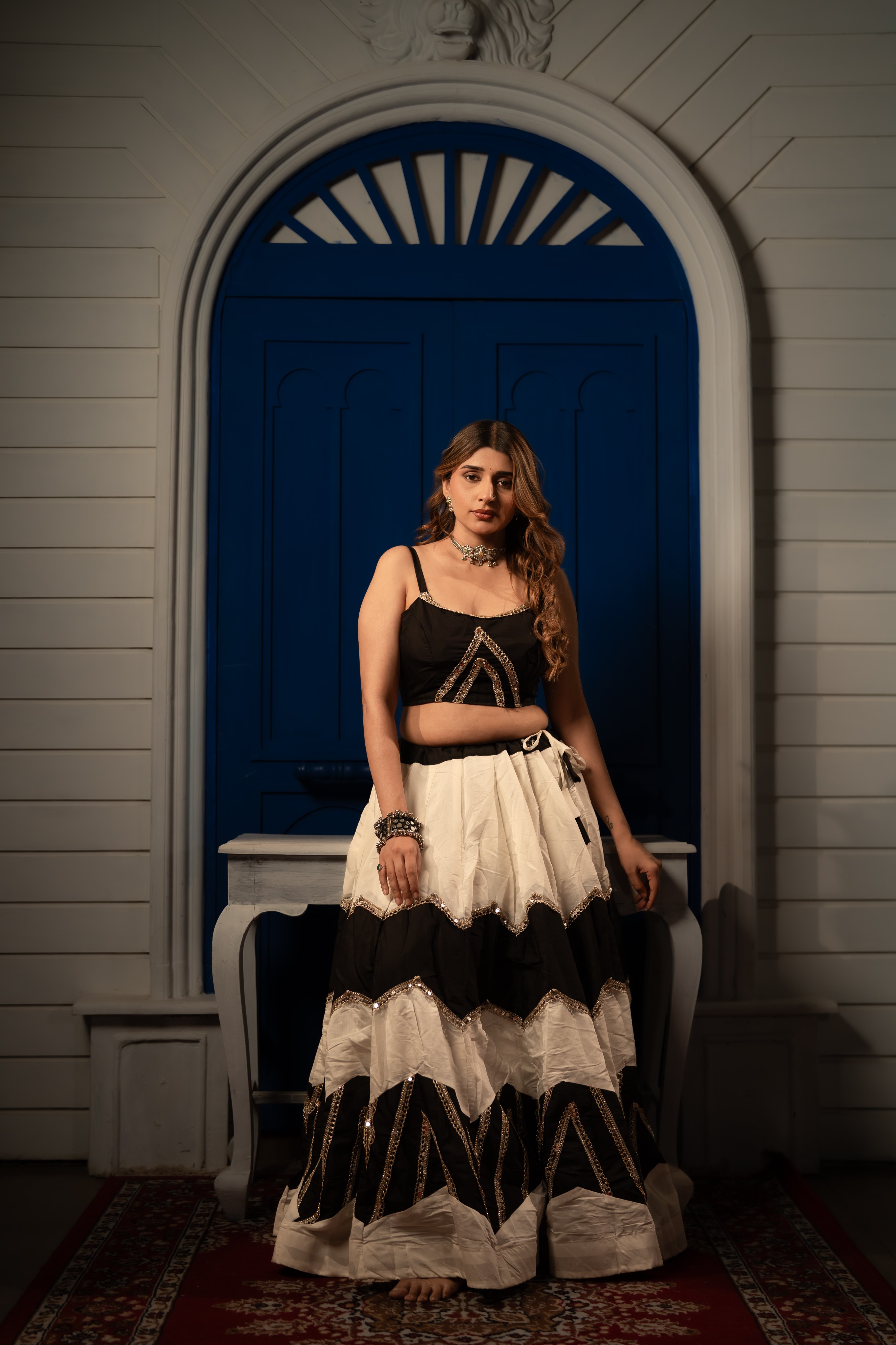 Noir Elegance Lehenga