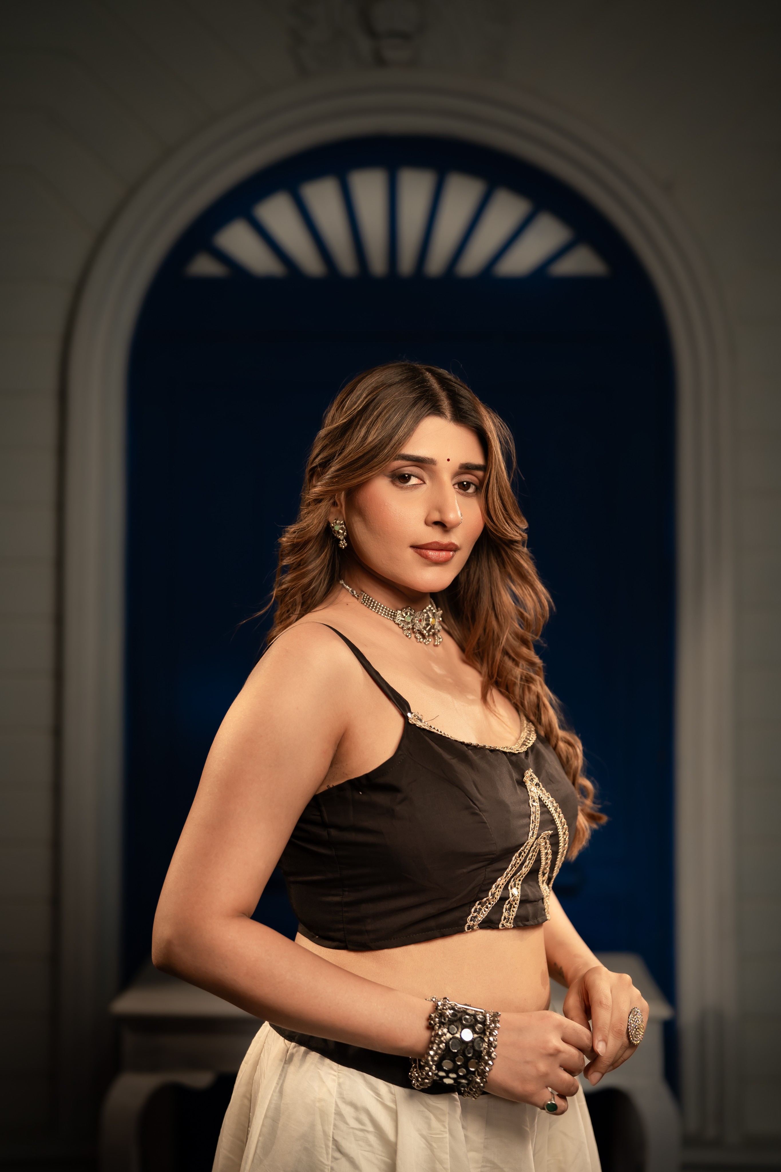 Noir Elegance Lehenga
